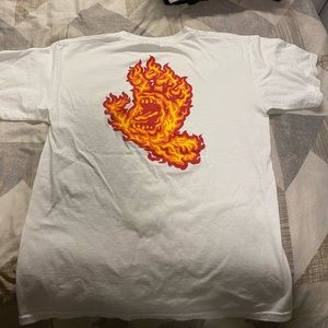 Santa Cruz Skteboards flame mouth hand design